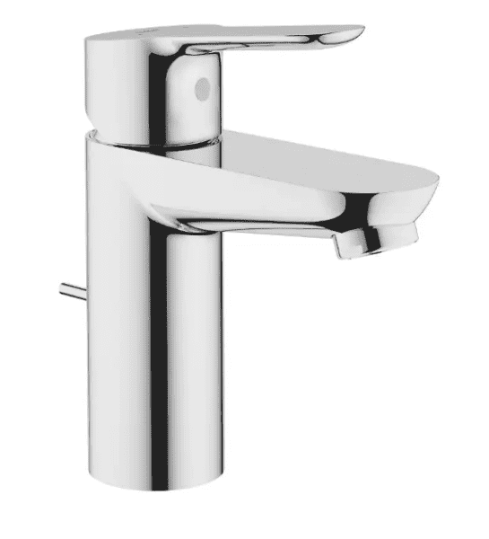Grohe BauEdge Waschtischarmatur, mit Ablauf, Chrom