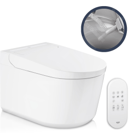 Grohe Sensia Wand-Dusch-WC mit PowerFlush Triple Vortex, mit WC-Sitz mit GROHE HyperClean, weiß