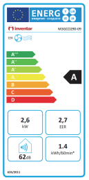 Inventor Mobiles Klimagerät nur kühlen M3GCO290-09 Magic 2,64kW R290 9.000 BTU/H