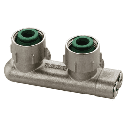 simplex Umlenkstück mit Absperrung Eckform für Anschluss an 3/4" Eurokonus