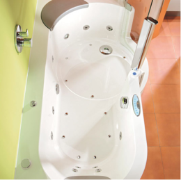 Artweger Twinline 1 Air Whirlpool eckig mit mechanischer Verriegelung