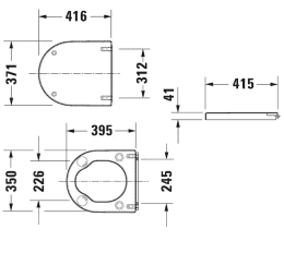 Duravit Starck 3 WC-Sitz Vital weiß