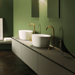 Riho Aufsatzwaschtisch Oval Solid Surface Durchmesser 38 cm