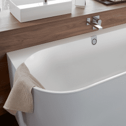 Villeroy & Boch Oberon 2.0 Vorwand-Badewanne, mit Schürze 180 x 80 cm stone white