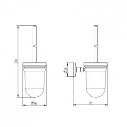 Avenarius Toilettenbürstengarnitur Serie 170
