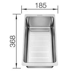 Blanco Axia III 6 Silgranitspüle, 99x50 cm, mit Ablaufbedienung und Zubehör, InFino, Anthrazit