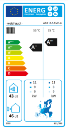 Weishaupt Luft/Wasser-Wärmepumpe Biblock Typ WBB 12-B-RMD-AI