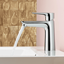 Hansgrohe Waschtischmischer 110 Talis E chrom mit Push-Open Ablaufgarnitur