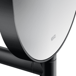 Keuco PLAN Kosmetikspiegel, Vergrößerung 1-fach, 5-fach schwarz matt