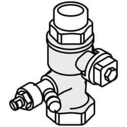 Weishaupt Kappenventil G 3/4" I x G 3/4" A Ms für WEG Solar 18-600l und Heizung 8-50l