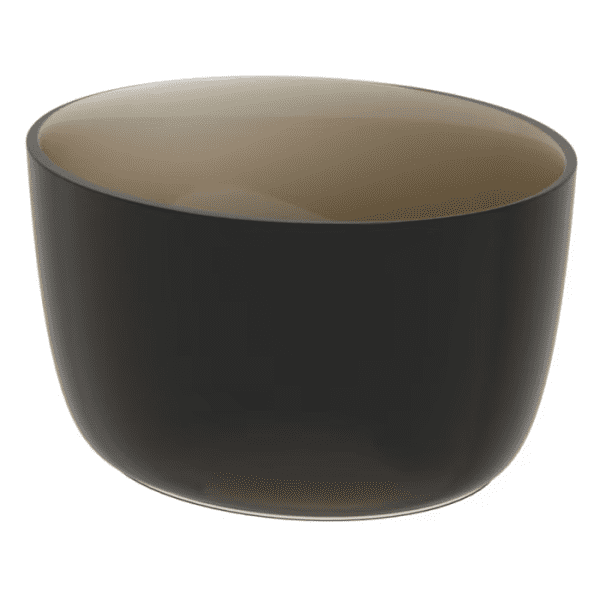 Riho Oval Aufsatzwaschtisch 38x33x20 cm frosted umber