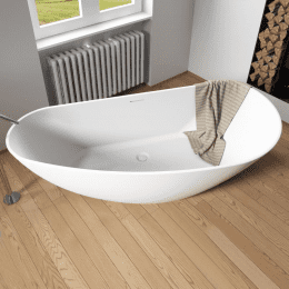 Riho Granada freistehende Badewanne 190 x 90 x 60 cm seidenmatt
