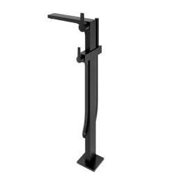 Keuco Edition 11 Wannenarmatur bodenstehend, schwarz matt