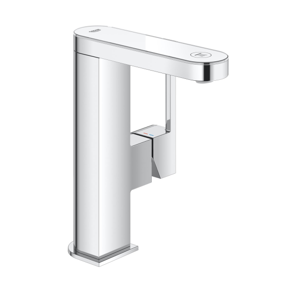 Grohe Plus Digitale Waschtischarmatur L, mit Push-Open-Ablaufgarnitur, Chrom