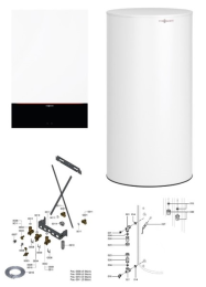 Viessmann Paket Vitodens 200-W B2HH 25 kW Um. 7" mit Vitocell 100-W CVAA 200L