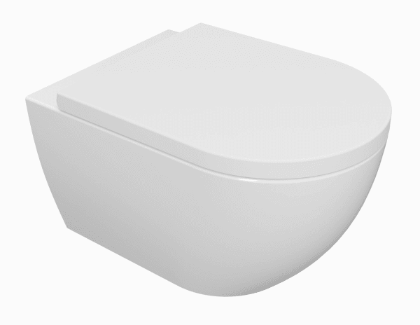 kielle Oudee - Wand-WC mit WC-Sitz SoftClose, Rimless, Weiß