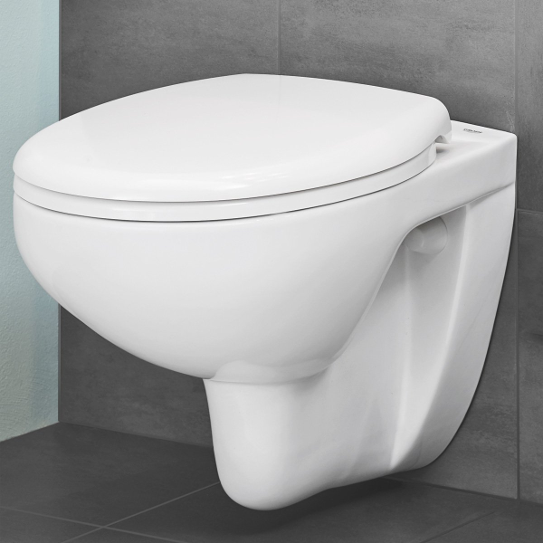 Grohe Bau Ceramic WC mit WC-Sitz SoftClose, Rimless, Alpinweiß
