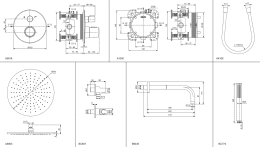 Ideal Standard CeraTherm Duschset mit Unterputz-Thermostat, Durchmesser 30 cm, Magnetic Grey