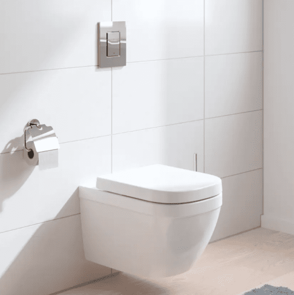 Grohe Euro Ceramic Wand-WC mit WC-Sitz SoftClose, Rimless, Triple Vortex, Alpinweiß