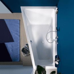Duravit No.1 Asymmetrische Badewanne 1700x1000 mm, links, weiß