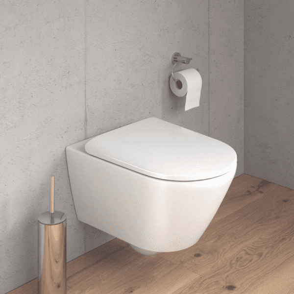 Duravit Plinero Wand-Tiefspül-WC-SET rimless mit WC-Sitz