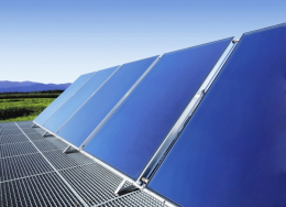 Weishaupt Paket Flachdach vertikal 2x1 FV 45° F2, Solarsystem