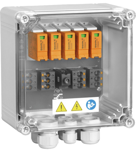 Weidmüller GAK für PV 2MPP, 2E/1A, Typ II, Push-In - 0% MwSt (Angebot gemäß §12 Abs.3 UstG)