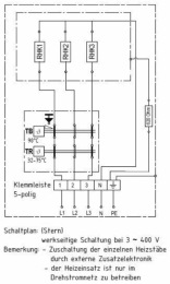 Weishaupt Elektro-Heizeinsatz 9,0 kW WEH F180 9,0 - 2,7/3,0/3,3