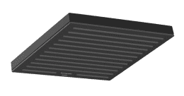 Hansgrohe Brauseset mit Unterputzarmatur mit Einbaukörper, 26x26 cm, schwarz matt