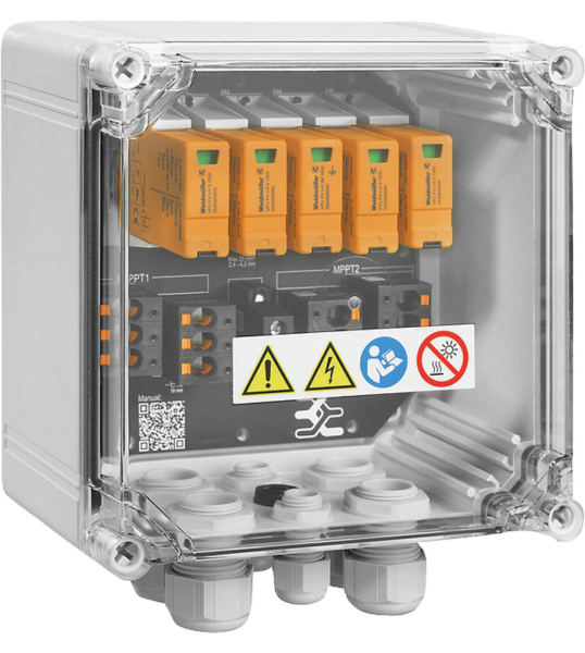 Weidmüller GAK für PV 2MPP, 2E/1A, Typ I+II, Push-In - 0% MwSt (Angebot gemäß §12 Abs.3 UstG)