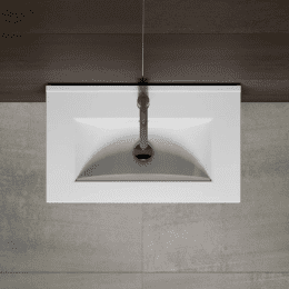 Riho Porto Wave 60 x 46 cm Waschtisch mit Waschtischunterschrank und LED-Spiegelschrank