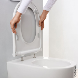 Geberit ONE Wand-WC mit Softclose WC-Sitz, TurboFlush, KeraTect, Weiß