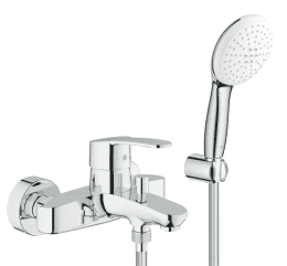 Grohe Eurostyle Cosmopolitan Badewannenarmatur mit Zubehör, Chrom Grohe Eurostyle Cosmopolitan Badewannenarmatur mit Zubehör, Chrom