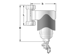 SPIROTECH Magnetit- und Schlammabscheider Spiro Trap MBL, DN50(2") IG