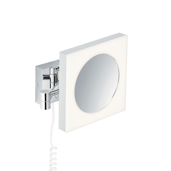 Avenarius Kosmetikspiegel eckig, Wandmodell, mit Stecker und Sensor-Schalter 5-fach