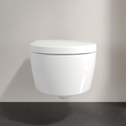 Villeroy & Boch Avento Wand-WC mit DirectFlush mit WC-Sitz, weiß