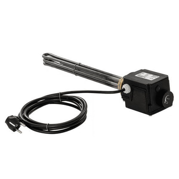 MyPV Einschraubheizkörper 1,5“, 230 V, 3 kW mitThermostat