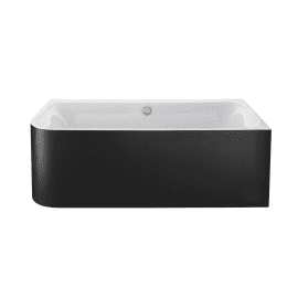 Duravit Happy D.2 Plus Badewanne 180x80 cm, rechts, mit Panel, weiß/Graphit super matt