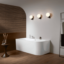 Villeroy & Boch Oberon 2.1 Eck-Badewanne, mit Schürze weiß 180x80 cm, links