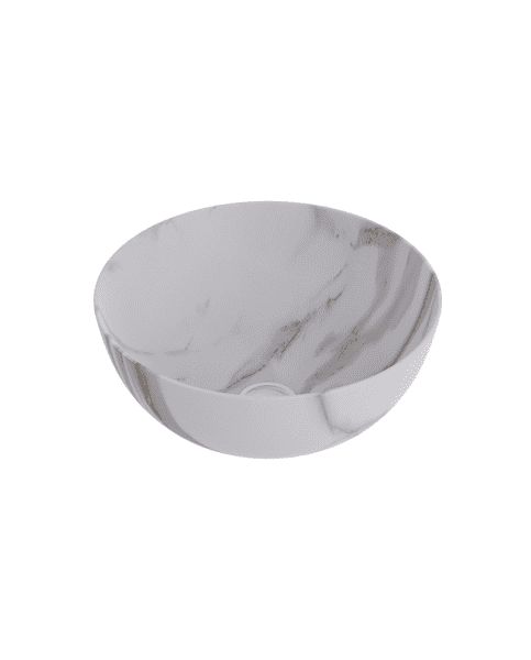 PREMIUM Aufsatzwaschbecken rund Marmor Ø 320