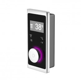 Steinberg iFlow vollelektronische Armatur mit Digitalanzeige für 4 Verbraucher schwarz/chrom