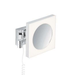 Avenarius Kosmetikspiegel eckig, Wandmodell, mit Stecker und Sensor-Schalter 5-fach