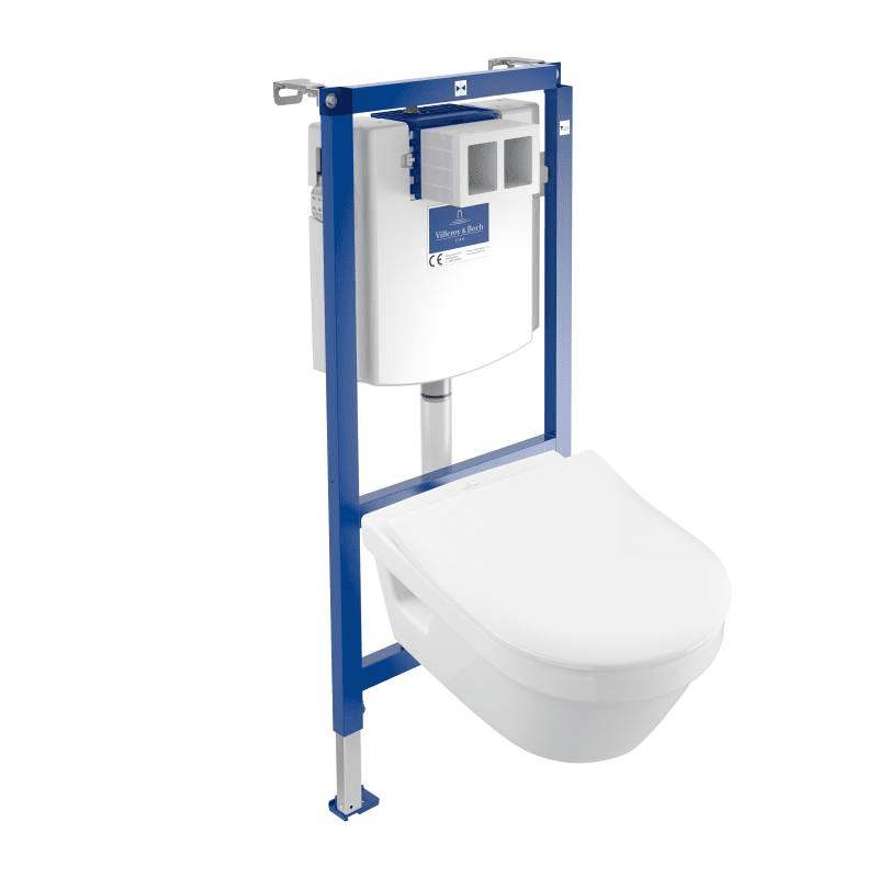 Villeroy & Boch Architectura & ViConnect Komplett-Set Wand-Tiefspül-WC ...
