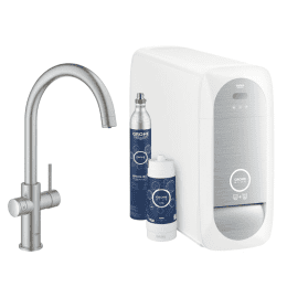 Blue Home Spültischarmatur mit Kühleinheit und Wasserfilter, SuperSteel
