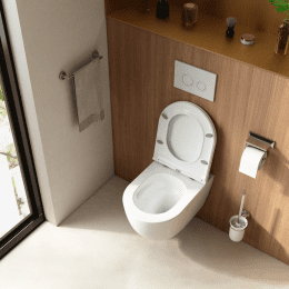 kielle Oudee Wand-WC mit SoftClose-Sitz, Rimless Vortex+, weiß