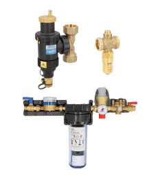 Caleffi Schlammabscheider DiscalDirtmag DN3 2 (1 1/4") + Füllkombination NaFüKom Plus DN 15 (1/2")
