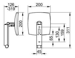 Keuco iLook_move Kosmetikspiegel, mit Beleuchtung, Vergrößerung 5-fach mit Direktanschluss, chrom