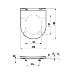 Kartell LAUFEN WC-Sitz weiß mit Absenkautomatik Softclose