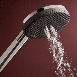 Hansgrohe Raindance Alive Q - Brauseset mit Thermostat, 21x34 cm, 3 Strahlarten, Chrom