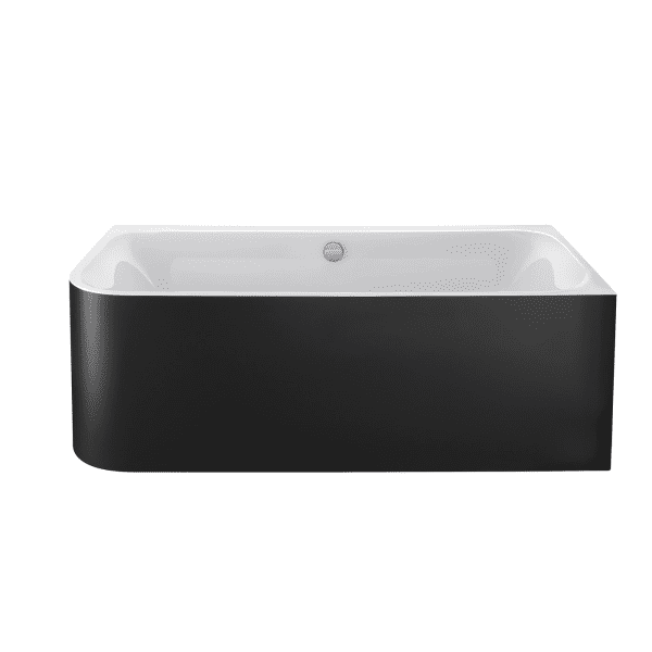 Duravit Happy D.2 Plus Badewanne 180x80 cm, rechts, mit Panel, weiß/Graphit super matt